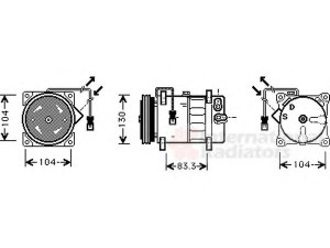 VAN WEZEL 2500K022 kompresorius, oro kondicionierius 
 Oro kondicionavimas -> Kompresorius/dalys
JPB-10032, JPB10032