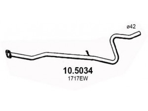 ASSO 10.5034 išleidimo kolektorius 
 Išmetimo sistema -> Išmetimo vamzdžiai
1717EW