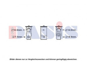 AKS DASIS 840274N išsiplėtimo vožtuvas, oro kondicionavimas 
 Oro kondicionavimas -> Vožtuvai
9760417000, 9760417001