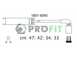 PROFIT 1801-6045 uždegimo laido komplektas 
 Kibirkšties / kaitinamasis uždegimas -> Uždegimo laidai/jungtys
96305387, 96305387
