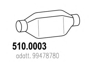 ASSO 510.0003 katalizatoriaus keitiklis
99478780