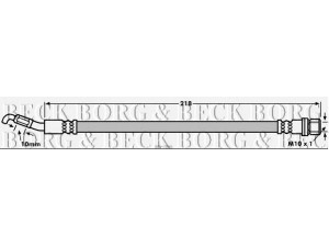 BORG & BECK BBH7886 stabdžių žarnelė 
 Stabdžių sistema -> Stabdžių žarnelės
90947-W2001