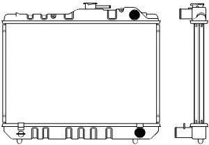 SAKURA  Automotive 1461-0226 radiatorius, variklio aušinimas