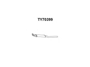 VENEPORTE TY70399 priekinis duslintuvas 
 Išmetimo sistema -> Duslintuvas
1743002140, 1743002150