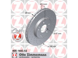 ZIMMERMANN 400.1443.52 stabdžių diskas 
 Dviratė transporto priemonės -> Stabdžių sistema -> Stabdžių diskai / priedai
5098 063AA, 5098 064AA, 05098063AA