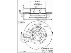 BREMBO 08.5359.14 stabdžių diskas 
 Stabdžių sistema -> Diskinis stabdys -> Stabdžių diskas
34111160673, 34116757750, 34116757751
