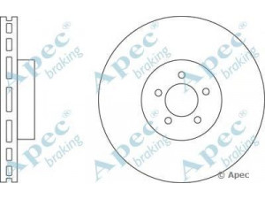 APEC braking DSK2623 stabdžių diskas 
 Stabdžių sistema -> Diskinis stabdys -> Stabdžių diskas
C2C25337, T2R5939