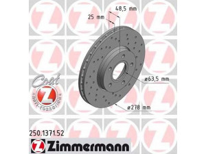 ZIMMERMANN 250.1371.52 stabdžių diskas 
 Dviratė transporto priemonės -> Stabdžių sistema -> Stabdžių diskai / priedai
1 790 221, AV61-1125-DB