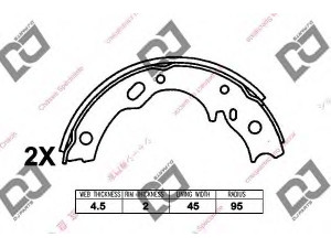 DJ PARTS BS1314 stabdžių trinkelių komplektas 
 Techninės priežiūros dalys -> Papildomas remontas
89413-18810, 8941318810, 89703-90470