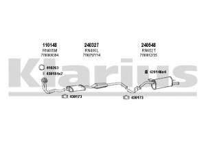 KLARIUS 720676E išmetimo sistema