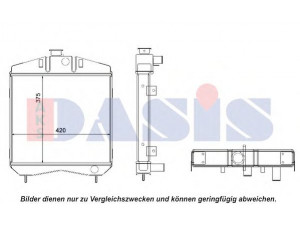 AKS DASIS 440567N radiatorius, variklio aušinimas
