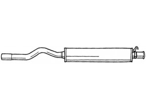 AKS DASIS SG10409 vidurinis duslintuvas 
 Išmetimo sistema -> Duslintuvas
8A0253409AB