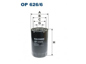 FILTRON OP626/6 alyvos filtras
1399494, 2992242, 504033399, 504074043