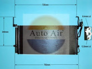 AUTO AIR GLOUCESTER 16-1162 kondensatorius, oro kondicionierius 
 Oro kondicionavimas -> Kondensatorius
9760626000