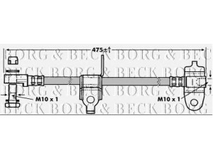 BORG & BECK BBH6996 stabdžių žarnelė 
 Stabdžių sistema -> Stabdžių žarnelės
4060853, 4087461, 4419596, 4447739