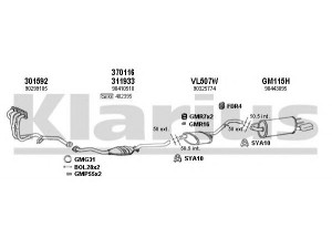 KLARIUS 391459U išmetimo sistema 
 Išmetimo sistema -> Išmetimo sistema, visa
