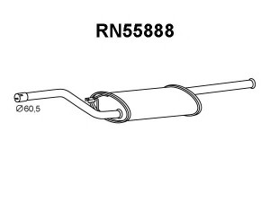 VENEPORTE RN55888 priekinis duslintuvas 
 Išmetimo sistema -> Duslintuvas
8200172033, 8200519996