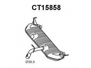 VENEPORTE CT15858 galinis duslintuvas 
 Išmetimo sistema -> Duslintuvas
1730EA