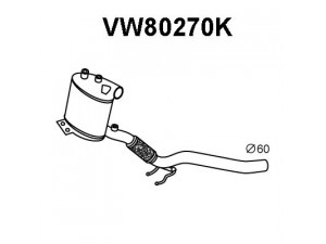 VENEPORTE VW80270K katalizatoriaus keitiklis 
 Išmetimo sistema -> Katalizatoriaus keitiklis
5N0254500QX