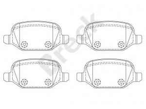 BRECK 23517 00 704 00 stabdžių trinkelių rinkinys, diskinis stabdys 
 Techninės priežiūros dalys -> Papildomas remontas
71770991, 77362275, 77362276, 77362675