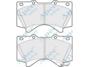 APEC braking PAD1761 stabdžių trinkelių rinkinys, diskinis stabdys 
 Techninės priežiūros dalys -> Papildomas remontas
044650C020, 0446560280, 0446560300