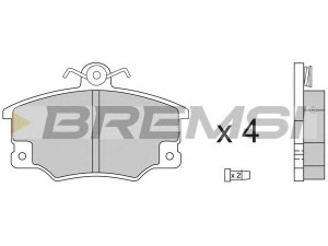 BREMSI BP2268 stabdžių trinkelių rinkinys, diskinis stabdys 
 Techninės priežiūros dalys -> Papildomas remontas
0000000794962, 0060777600, 0060794962