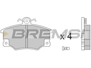 BREMSI BP2268 stabdžių trinkelių rinkinys, diskinis stabdys 
 Techninės priežiūros dalys -> Papildomas remontas
0000000794962, 0060777600, 0060794962