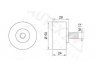 AUTEX 651632 kreipiantysis skriemulys, paskirstymo diržas 
 Diržinė pavara -> Paskirstymo diržas/komplektas -> Laisvasis/kreipiamasis skriemulys
1350487701, 1350487701, 1350487701000