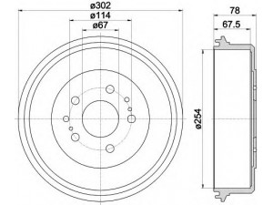 HELLA 8DT 355 302-201 stabdžių būgnas 
 Stabdžių sistema -> Būgninis stabdys -> Stabdžių būgnas
J4243135190, J4243135190, J4243135190