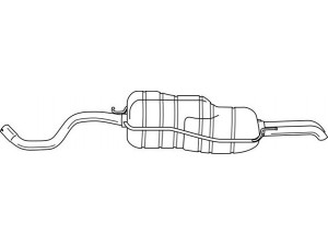AKS DASIS SG42609 galinis duslintuvas 
 Išmetimo sistema -> Duslintuvas