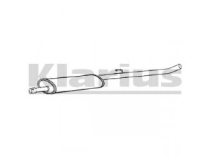 KLARIUS CN555B vidurinis duslintuvas 
 Išmetimo sistema -> Duslintuvas
1717Q6, 9456200180, 1717Q6, 9456200180