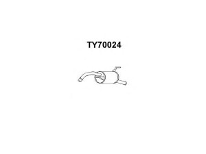 VENEPORTE TY70024 galinis duslintuvas 
 Išmetimo sistema -> Duslintuvas
1743011440, 1743011441, 1743011442