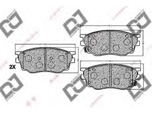DJ PARTS BP1155 stabdžių trinkelių rinkinys, diskinis stabdys 
 Techninės priežiūros dalys -> Papildomas remontas
G2YD-33-23Z, G2YD3323Z, GJYA3323ZC