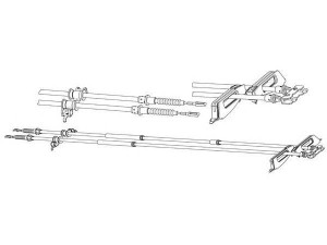 FERODO FHB432980 trosas, stovėjimo stabdys 
 Stabdžių sistema -> Valdymo svirtys/trosai
1064279, 1065661, 1069082, 1087208