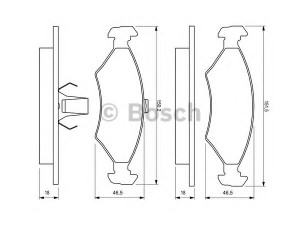 BOSCH 0 986 424 462 stabdžių trinkelių rinkinys, diskinis stabdys 
 Techninės priežiūros dalys -> Papildomas remontas
1010503, 1030602, 1042688, 1064763