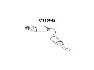 VENEPORTE CT15642 galinis duslintuvas 
 Išmetimo sistema -> Duslintuvas
1726V2, 1726V3, 1730Q0, 9678161780