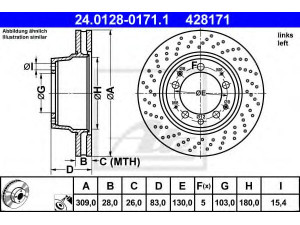 ATE 24.0128-0171.1 stabdžių diskas 
 Dviratė transporto priemonės -> Stabdžių sistema -> Stabdžių diskai / priedai
930 352 045 01