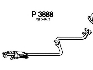 FENNO P3888 vidurinis duslintuvas 
 Išmetimo sistema -> Duslintuvas
MB548471