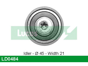 LUCAS ENGINE DRIVE LD0484 įtempiklio skriemulys, paskirstymo diržas
96230608