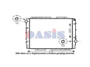 AKS DASIS 300001N radiatorius, variklio aušinimas 
 Aušinimo sistema -> Radiatorius/alyvos aušintuvas -> Radiatorius/dalys
51742221
