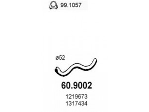 ASSO 60.9002 išleidimo kolektorius 
 Išmetimo sistema -> Išmetimo vamzdžiai
1219673, 1219675, 1219765, 1257982