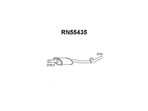 VENEPORTE RN55435 vidurinis duslintuvas 
 Išmetimo sistema -> Duslintuvas
7700309504