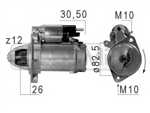 ERA 220671 starteris 
 Elektros įranga -> Starterio sistema -> Starteris
006 151 25 01, 006 151 25 01 80