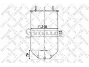 STELLOX 90-40040-SX dėklas, pneumatinė pakaba