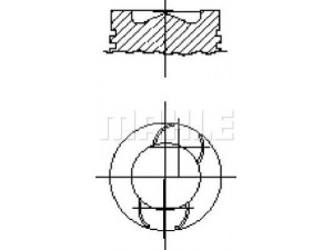 MAHLE ORIGINAL S11020 stūmoklis