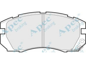 APEC braking PAD845 stabdžių trinkelių rinkinys, diskinis stabdys 
 Techninės priežiūros dalys -> Papildomas remontas
26296AA040, 26296FA040, 26296FA041