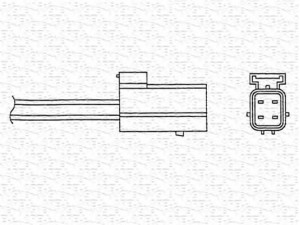 MAGNETI MARELLI 460000464010 lambda jutiklis 
 Variklis -> Variklio elektra
4LSD3J, 70412A, LHE1682AA