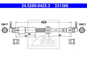 ATE 24.5289-0425.3 stabdžių žarnelė 
 Stabdžių sistema -> Stabdžių žarnelės
2K3 611 775 K