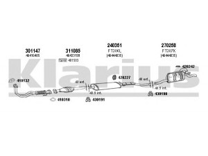 KLARIUS 330783E išmetimo sistema 
 Išmetimo sistema -> Išmetimo sistema, visa