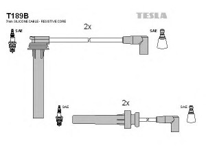 TESLA T189B uždegimo laido komplektas 
 Kibirkšties / kaitinamasis uždegimas -> Uždegimo laidai/jungtys